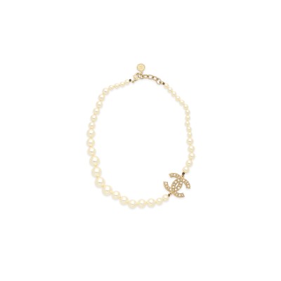 CHANEL PEARL CC CHOKER NECKLACE A64757